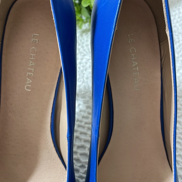 Le Chateau Royal blue leather stilettos US9 worn once! - Picture 5 of 9